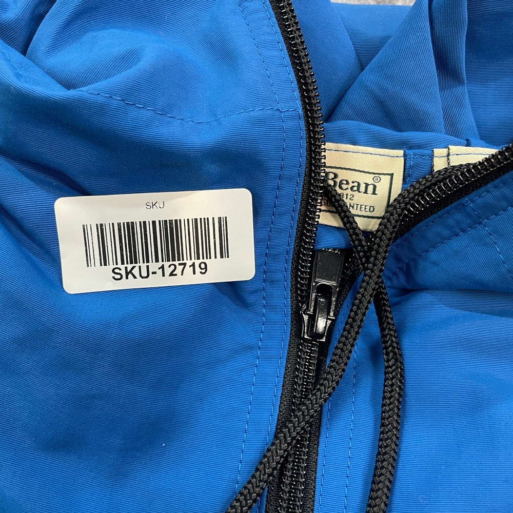 LL Bean Mens Jacket L Blue Long Sleeve - Picture 15 of 15